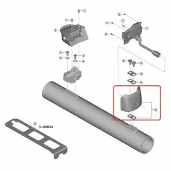 Shimano BM-E8016 Lower Casing Assembly